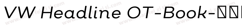 VW Headline OT-Book字体转换